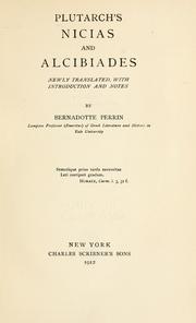 Cover of: Plutarch's Nicias and Alcibiades by Plutarch