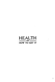 Cover of: Health and how to get it by Charles Lee Bryson, Charles Lee Bryson