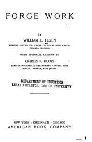 Cover of: Forge work by William Lewis Ilgen