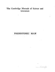 Cover of: Prehistoric man by W. L. H. Duckworth