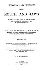 Cover of: Surgery and diseases of the mouth and jaws by Vilray Papin Blair, Vilray Papin Blair