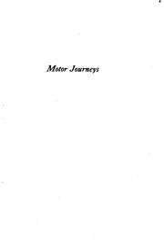 Cover of: Motor journeys