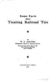 Cover of: Some facts about treating railroad ties