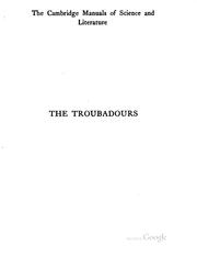 Cover of: The troubadours