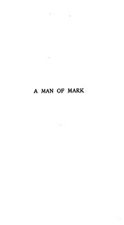 Cover of: A man of mark.: A novel.