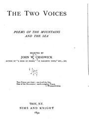 Cover of: The two voices: poems of the mountains and the sea