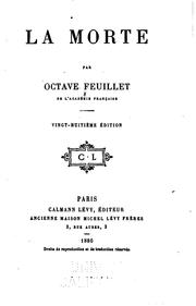 Cover of: La morte by Feuillet, Octave