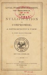Nullification and compromise by John Mason Williams