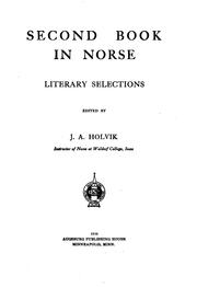 Cover of: Second book in Norse: literary selections