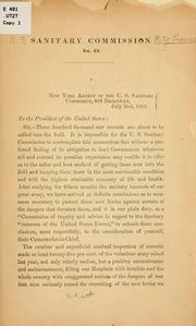 Cover of: [Letter] to the President of the United States [from the Executive Committee of the Sanitary Commission, July 21st, 1862.
