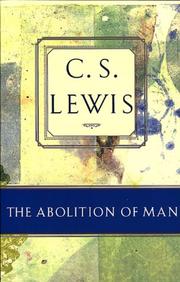 Cover of: The Abolition of Man by C.S. Lewis