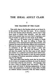 Cover of: ideal adult class in the Sunday-school | Amos R. Wells