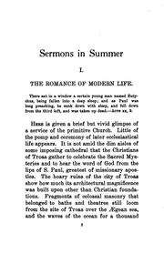 Cover of: Sermons in summer: delivered in Christ Church, Cooperstown