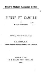 Cover of: Pierre et Camille