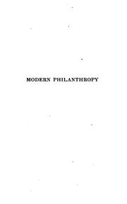 Cover of: Modern philanthropy: a study of efficient appealing and giving