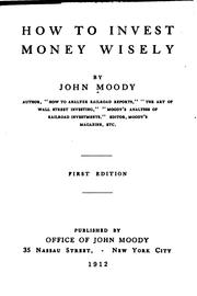 Cover of: How to invest money wisely