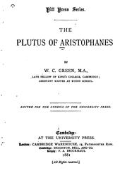 Cover of: The  Plutus of Aristophanes by Aristophanes