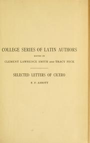 Cover of: Selected letters of Cicero by Cicero