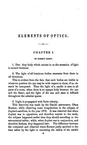 Cover of: Elements of optics.