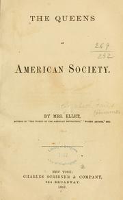 Cover of: The queens of American society.
