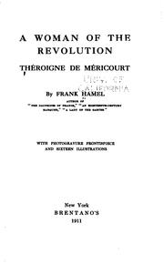 Cover of: A woman of the revolution, Théroigne de Méricourt by Frank Hamel