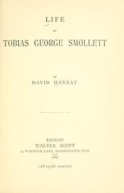 Cover of: Life of Tobias George Smollett