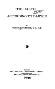 Cover of: The gospel according to Darwin