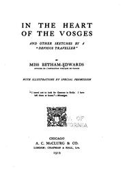 Cover of: In the heart of the Vosges and other sketches by a "devious traveller"