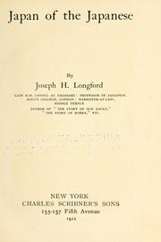Cover of: Japan of the Japanese by Joseph H. Longford