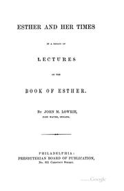 Cover of: Esther and her times by Lowrie, John Marshall