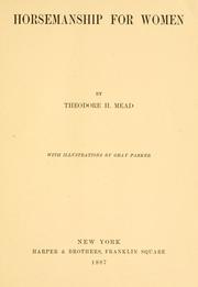 Horsemanship for Women by Theodore Hoe Mead