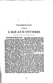 Cover of: Promenade autour de l'Ile-aux-Coudres
