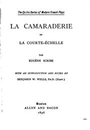 La camaraderie by Eugène Scribe