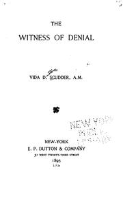 Cover of: The witness of denial