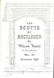 Cover of: The Scotts of Buccleuch