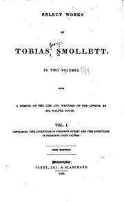 Cover of: Select works of Tobias Smollett.