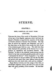 Cover of: Sterne. by Traill, H. D.