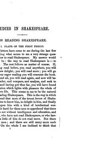 Studies in Shakespeare by Richard Grant White