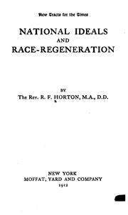 Cover of: National ideals and race-regeneration