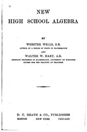 Cover of: New high school algebra