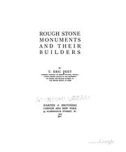 Cover of: Rough stone monuments and their builders by T. Eric Peet