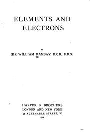Cover of: Elements and electrons