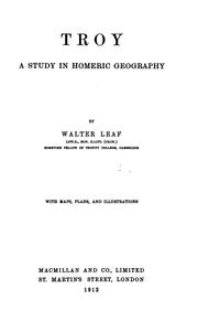 Cover of: Troy by Walter Leaf