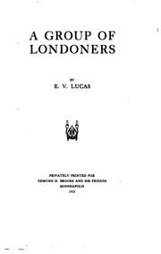 Cover of: A group of Londoners