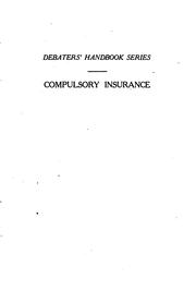 Cover of: Selected articles on compulsory insurance