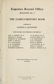 Cover of: The family-history book by Charles Benedict Davenport