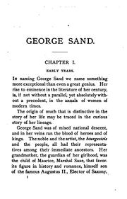 Cover of: George Sand.