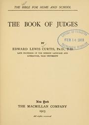 Cover of: The book of Judges by by Edward Lewis Curtis.