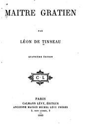 Cover of: Maître Gratien by Léon de Tinseau
