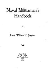 Naval militiaman's handbook by William H. Stayton